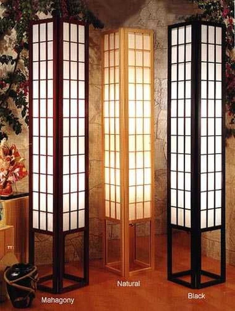 Напольная лампа в японском стиле