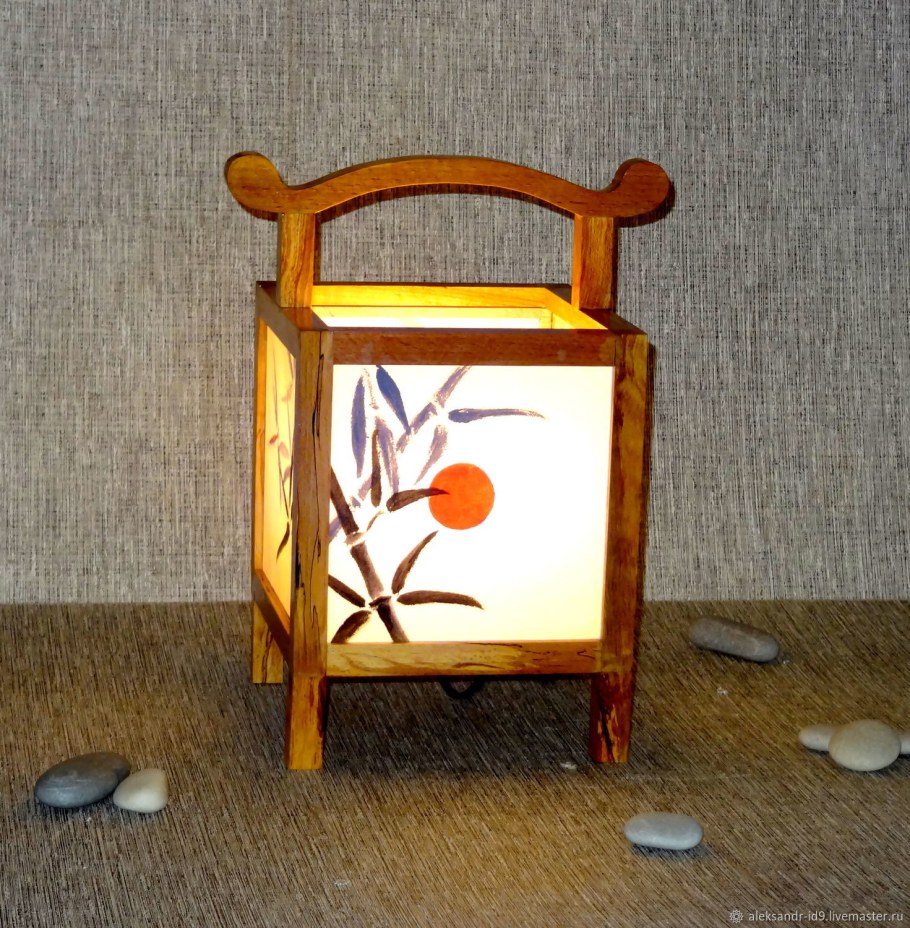 Настольные светильники в японском стиле