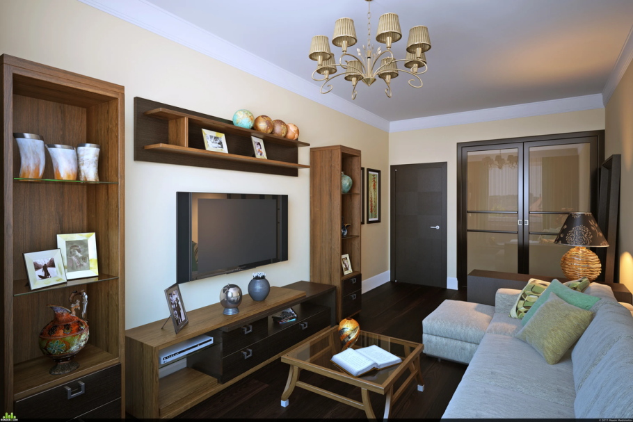 Интерьер гостиной в хрущевке