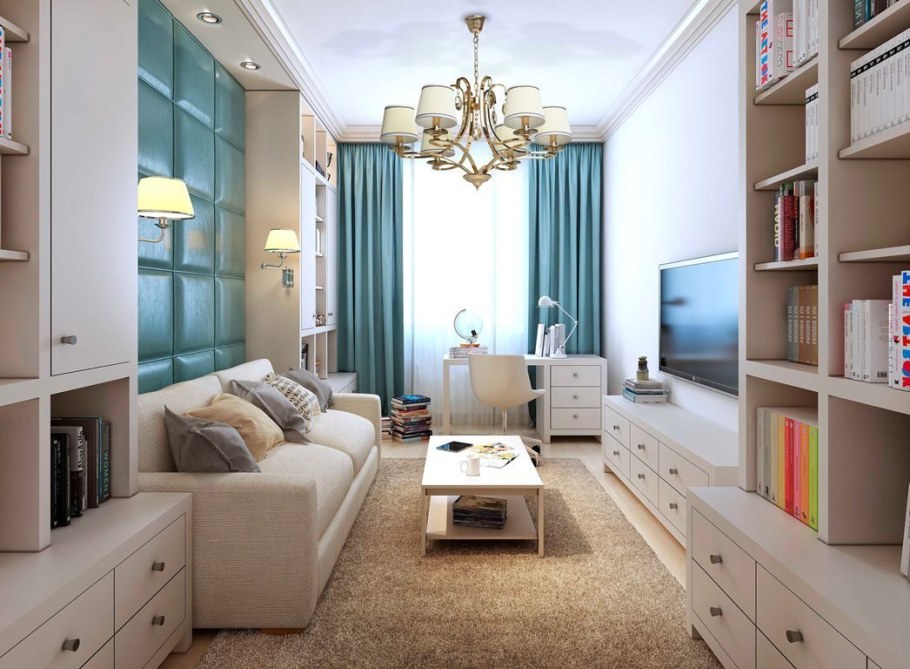 Прямоугольная комната узкая