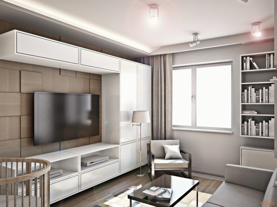 Интерьер однокомнатной квартиры