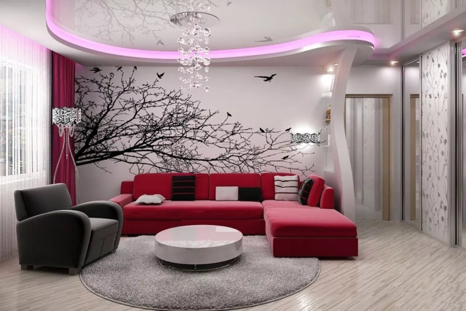 Красивый зал в квартире