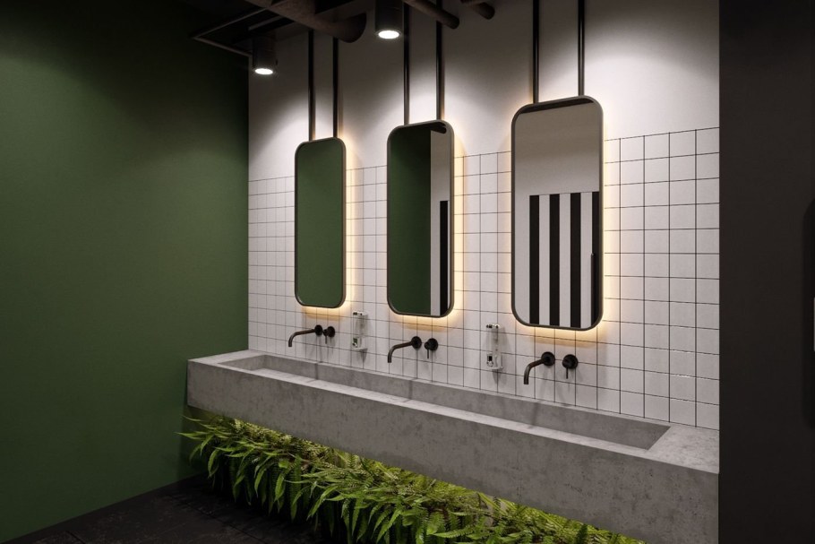 Современная туалетная комната