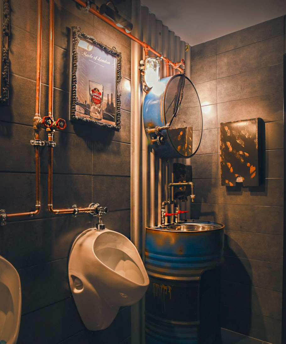 Санузел в стиле стимпанк