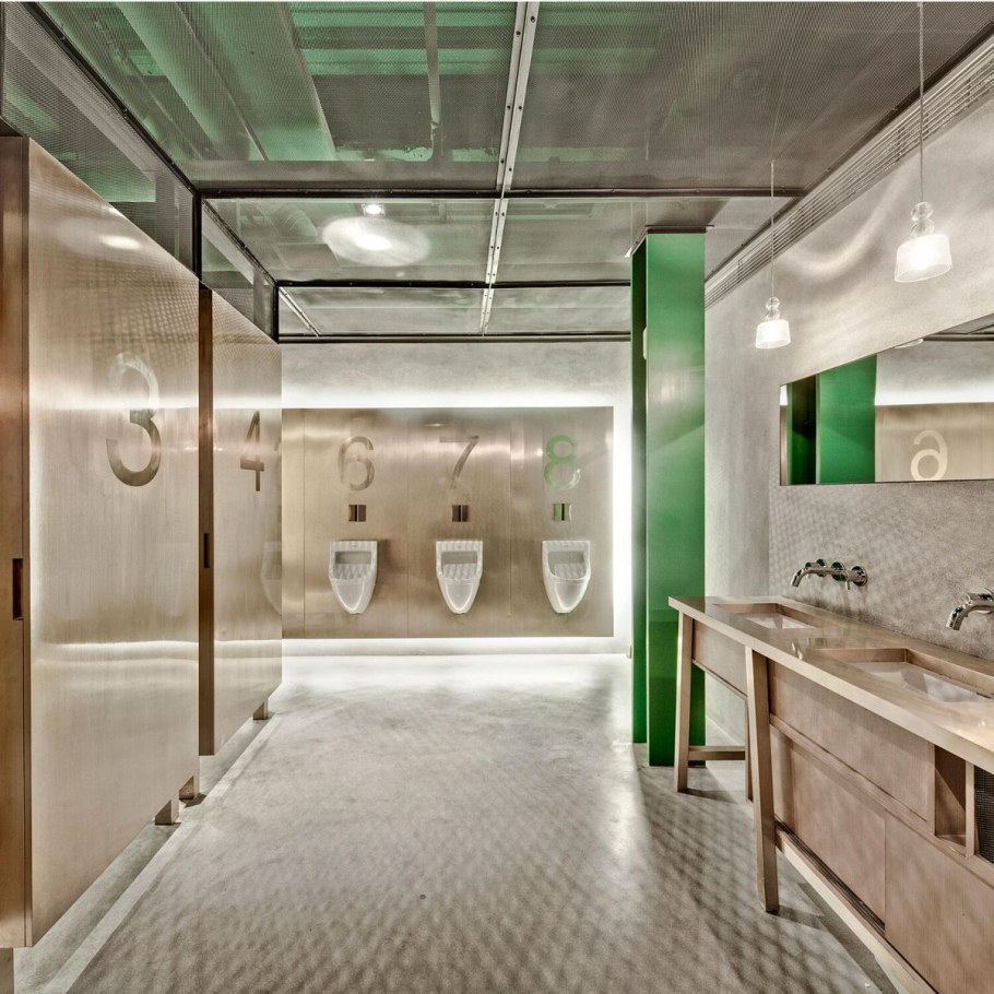 Туалет в ресторане дизайн