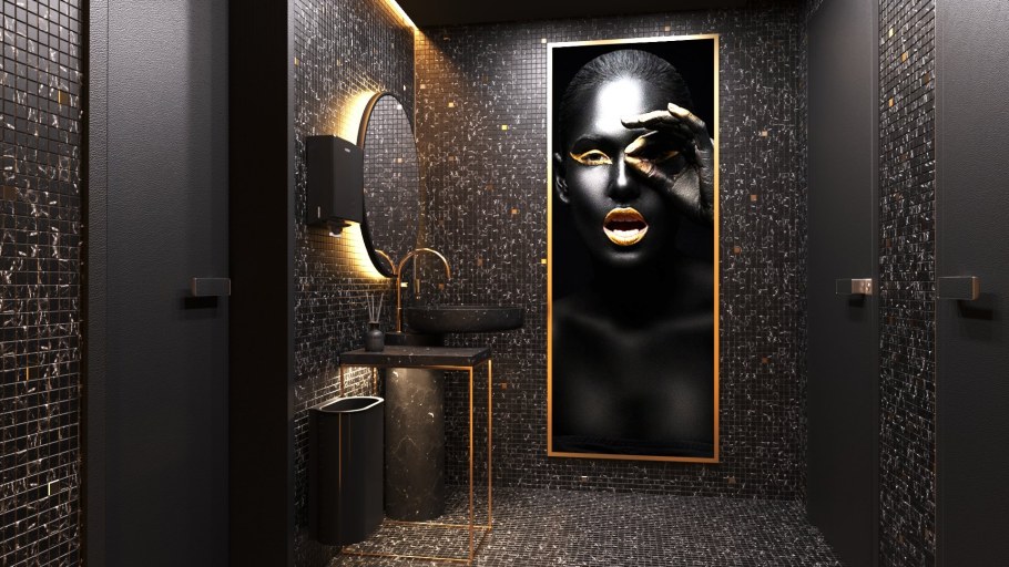 Туалетная комната в ресторане