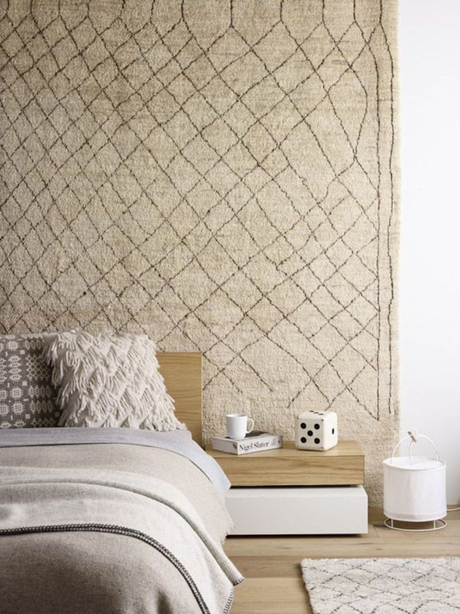 Ковролин на стене в интерьере