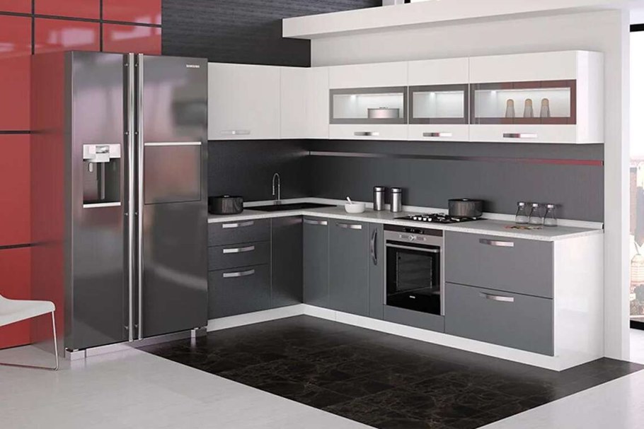 Кухня графит глянец 2023