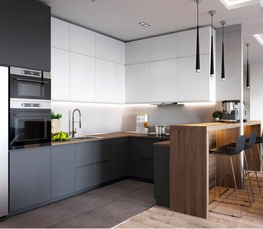 Современные кухни угловые