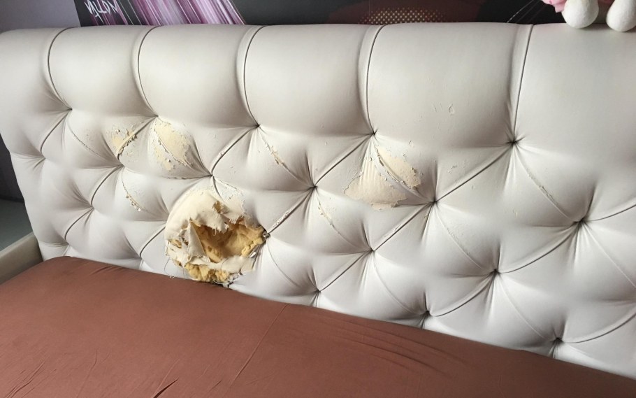 Обивка изголовья кровати