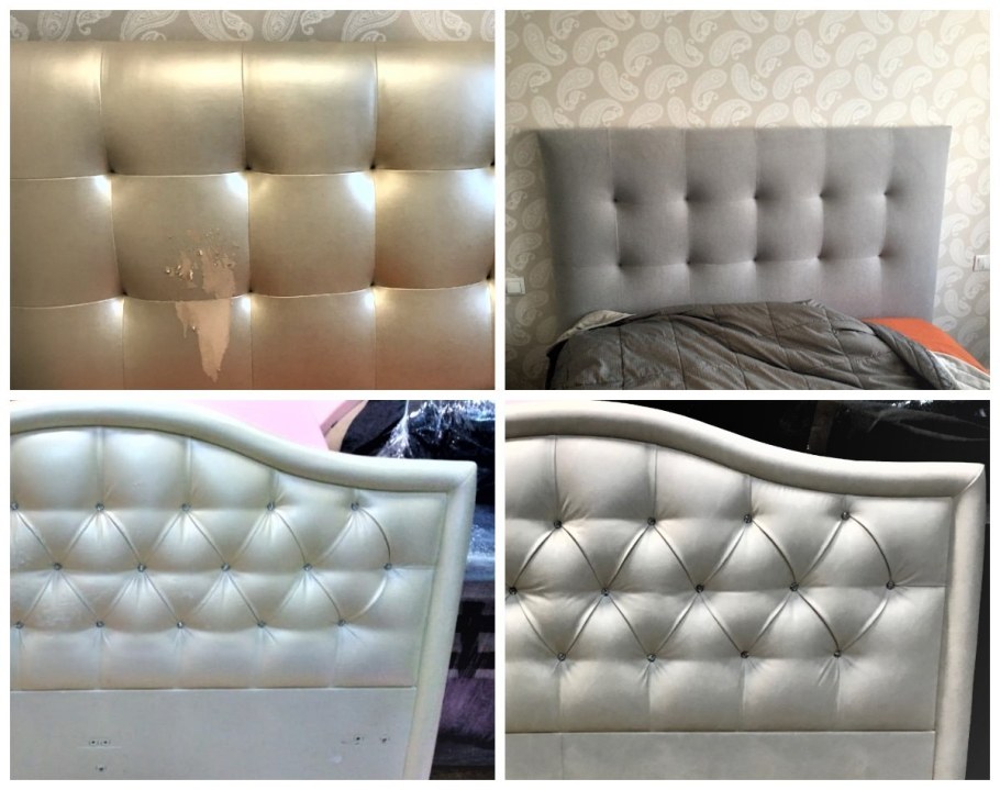 Обивка спинки кровати