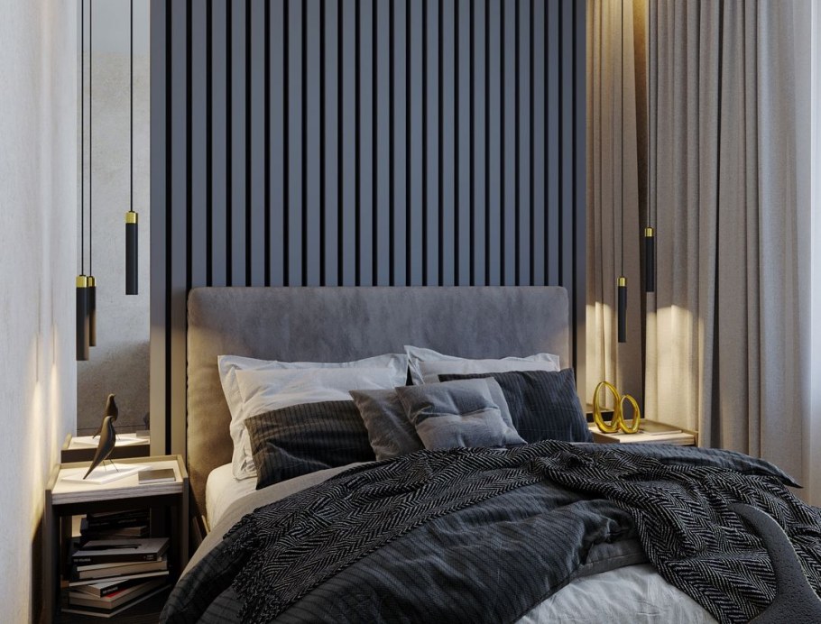 3д панели в спальне