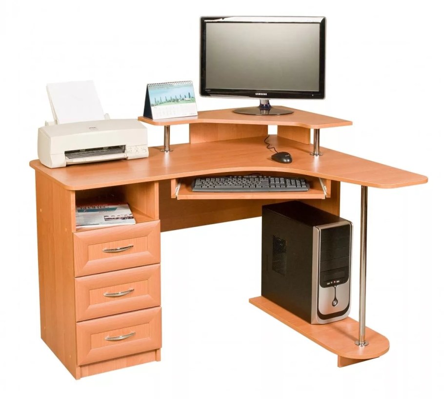 Угловой компьютерный столик
