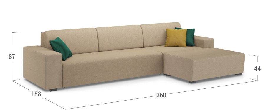 Угловой диван Мальта еврокнижка Moon-trade