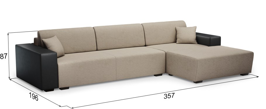 Диван угловой "тик так"