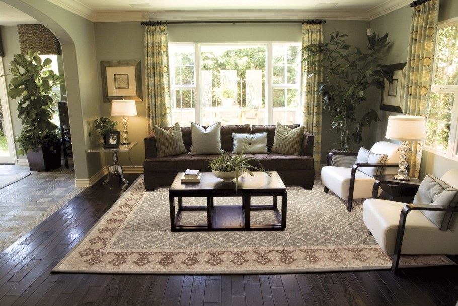 Цветы в гостиной