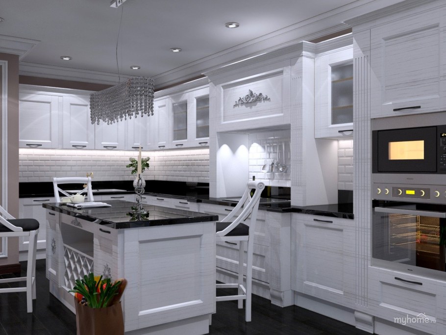 Кухня Неоклассика белая