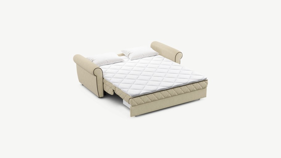 Диван прямой аккордеон бежевый