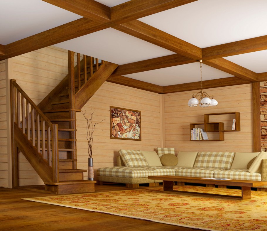 Лестница из сосны лс-225 м