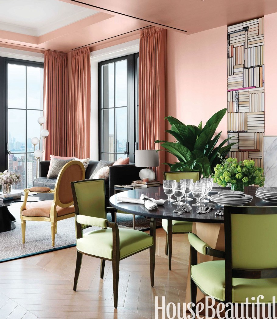 Персиковый цвет в интерьере