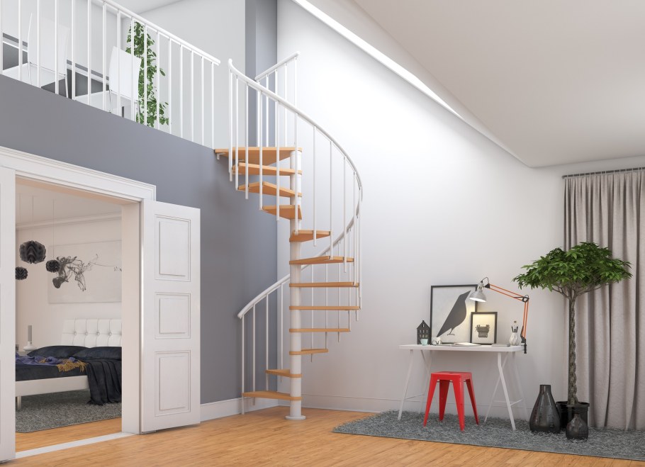 Лестница винтовая Dolle Calgary Anthracite d120