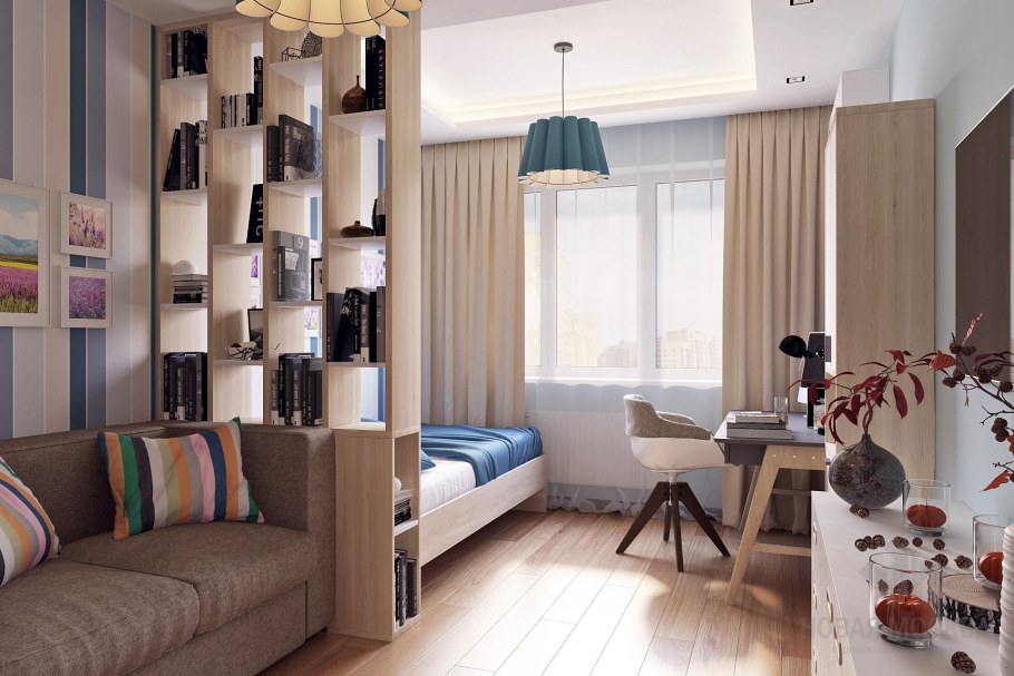 Разделение комнаты перегородкой