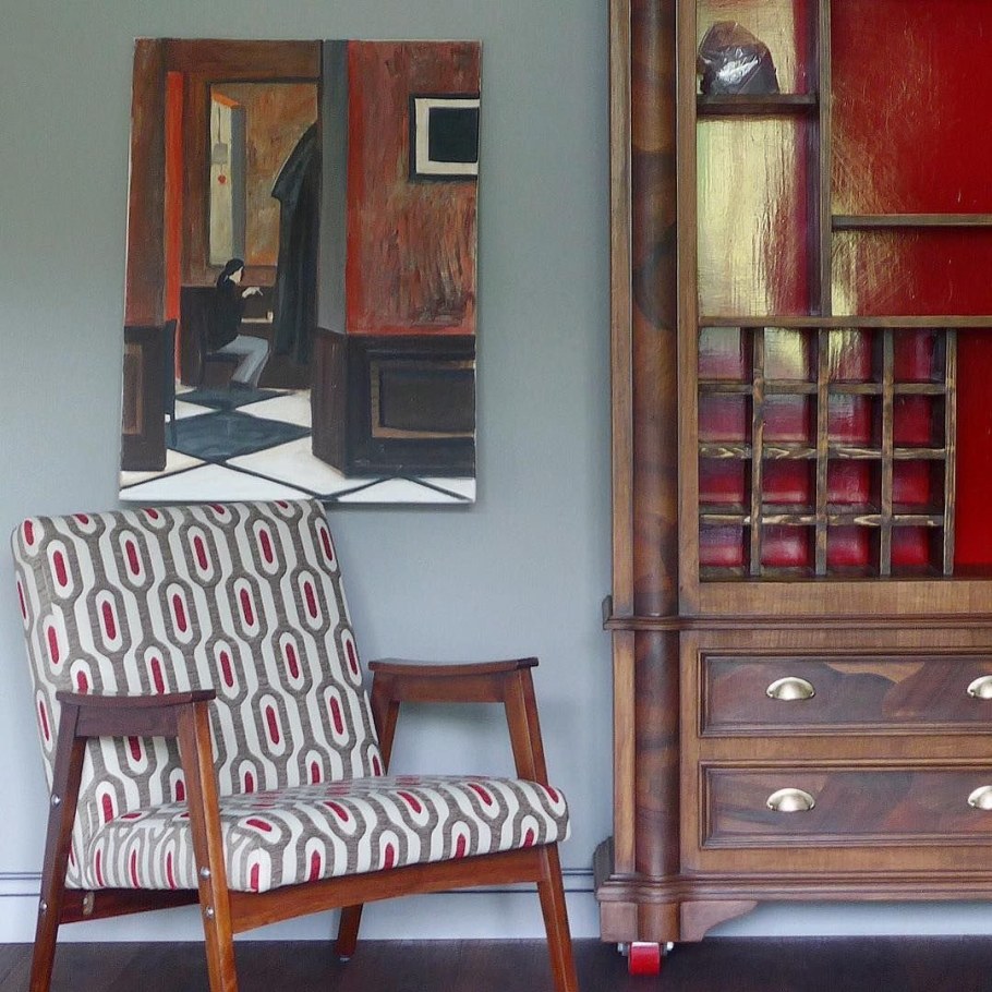 Ретро кресла в интерьере