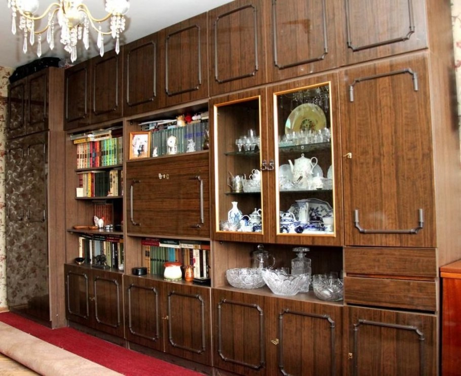 Советская стенка Вега перекраска