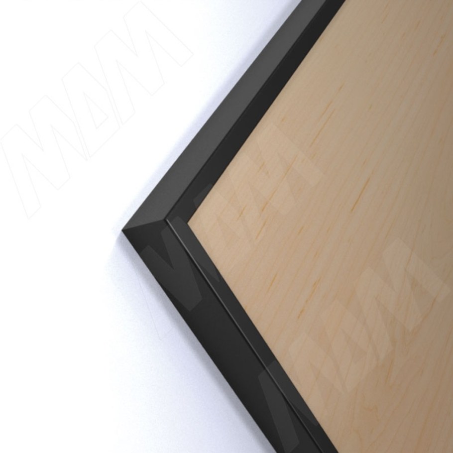 Integro профиль рамочный узкий 19х20х19 мм черный l-6000