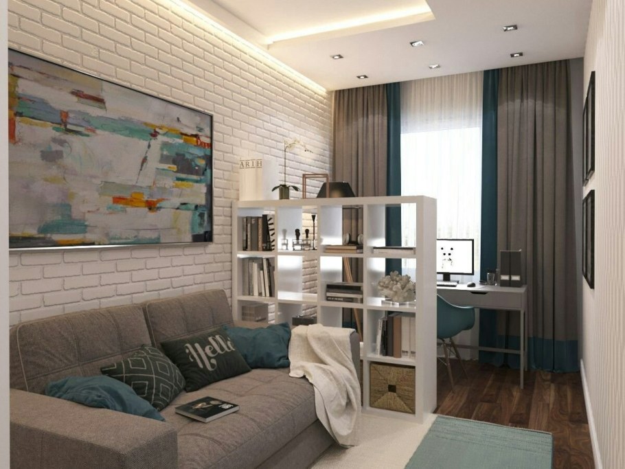 Гостиная-спальня 17м2 икея