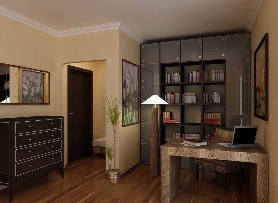 Гостиная с рабочим местом