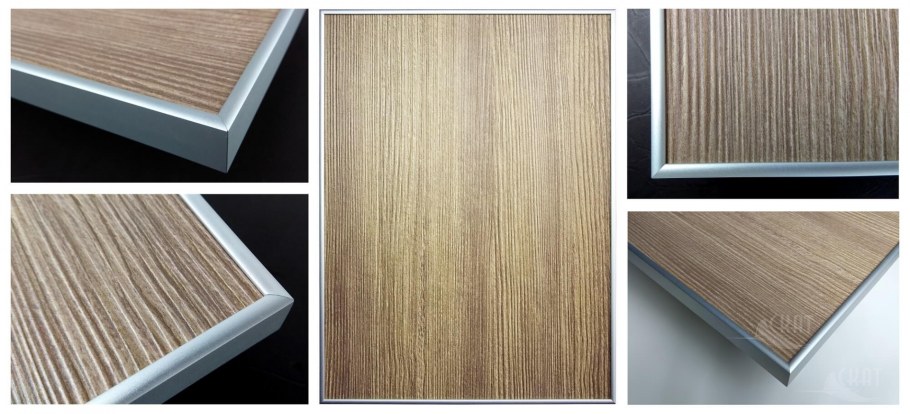 Фасады пластик в алюминиевом профиле