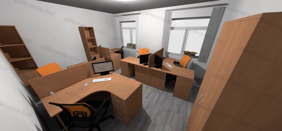 Расположение столов в кабинете