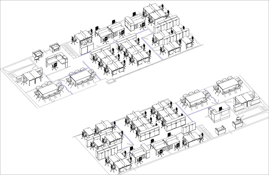 Расстановка столов в офисе план