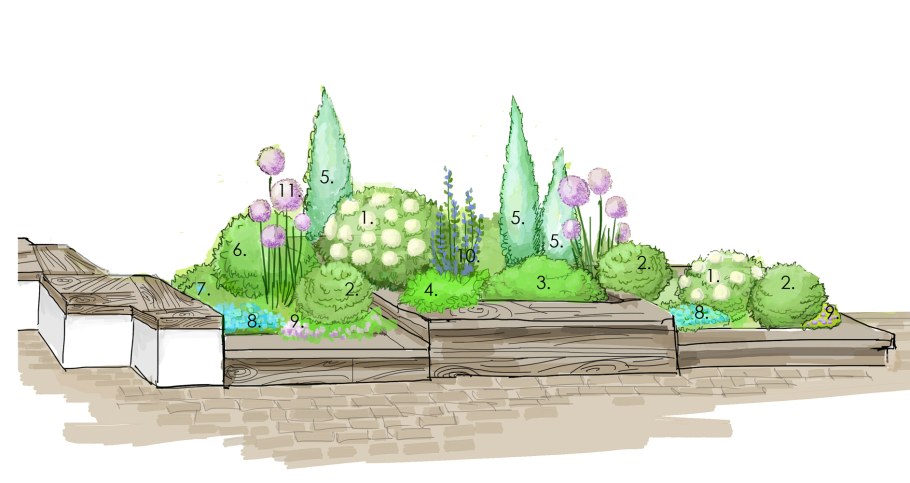 Скетчап Альпийская горка