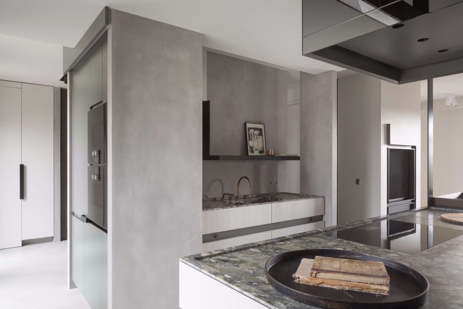 Микроцемент Минимализм кухня