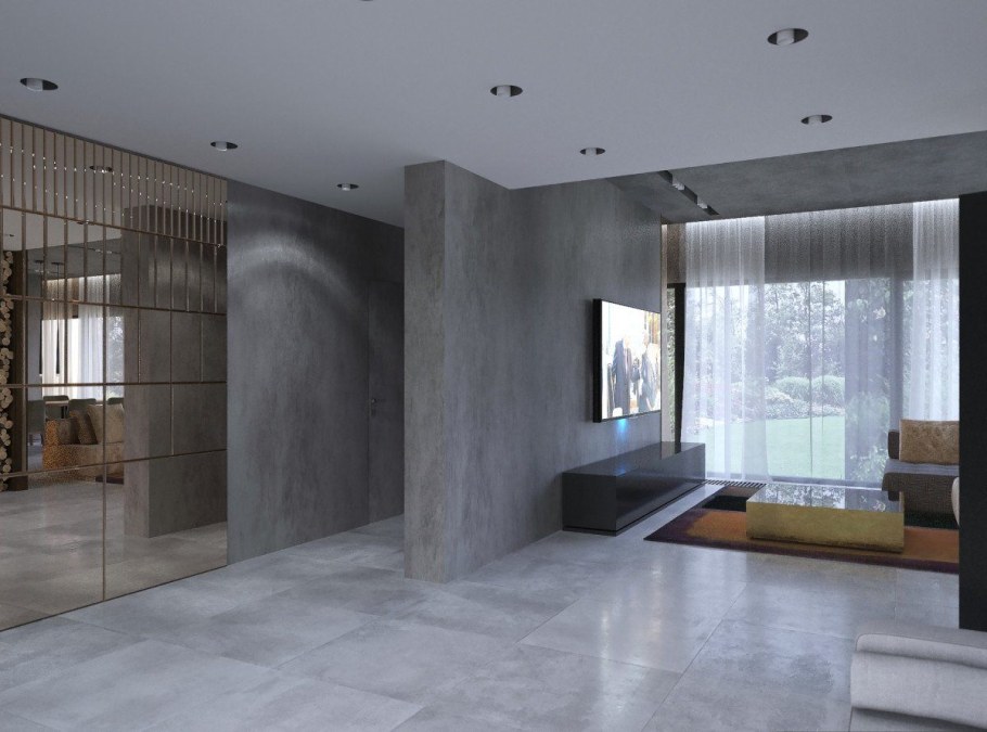 Микроцемент в интерьере