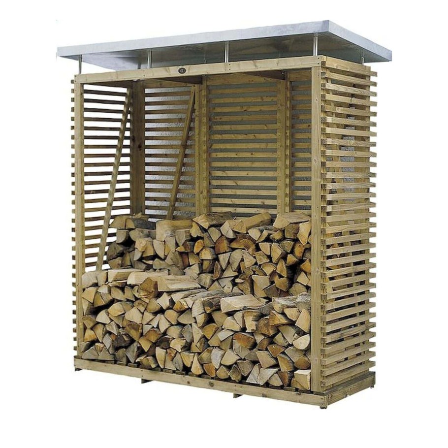 Хозблок с дровником 5х2 односкатный