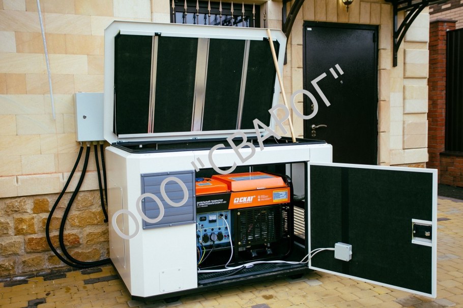 Кожух для генератора бензинового с шумопоглощением