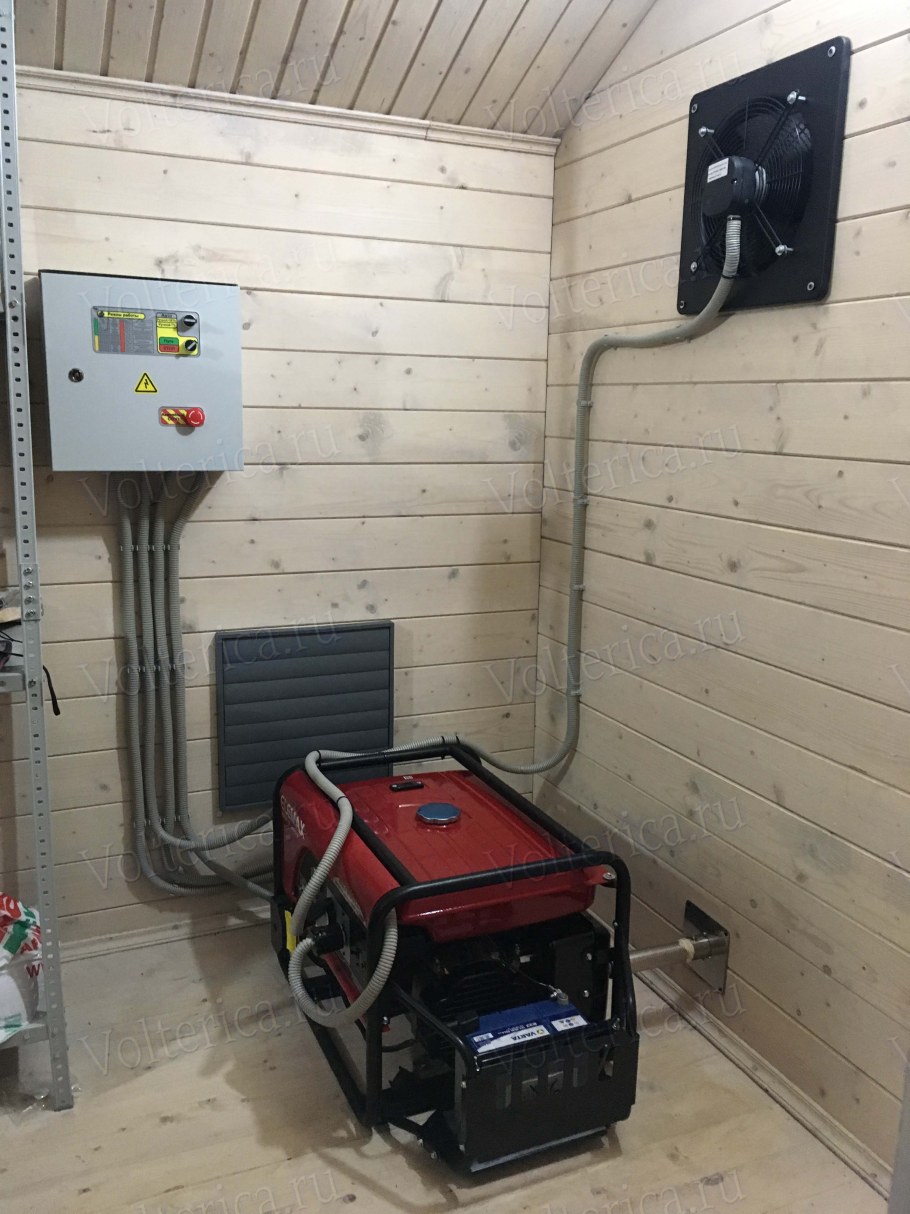 Бензиновый Генератор в гараже