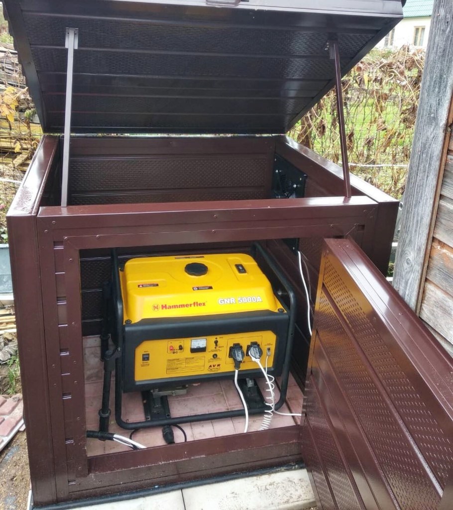 Шумозащитный кожух для генератора