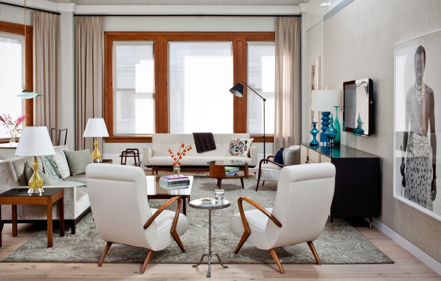 МИД сенчури стиль в интерьере