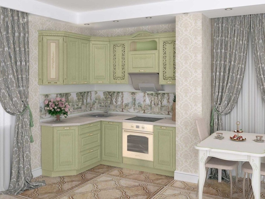 Кухня угловая Оливия Давита мебель