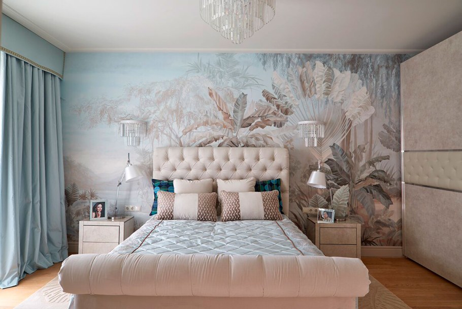 Аффреско фотообои в интерьере