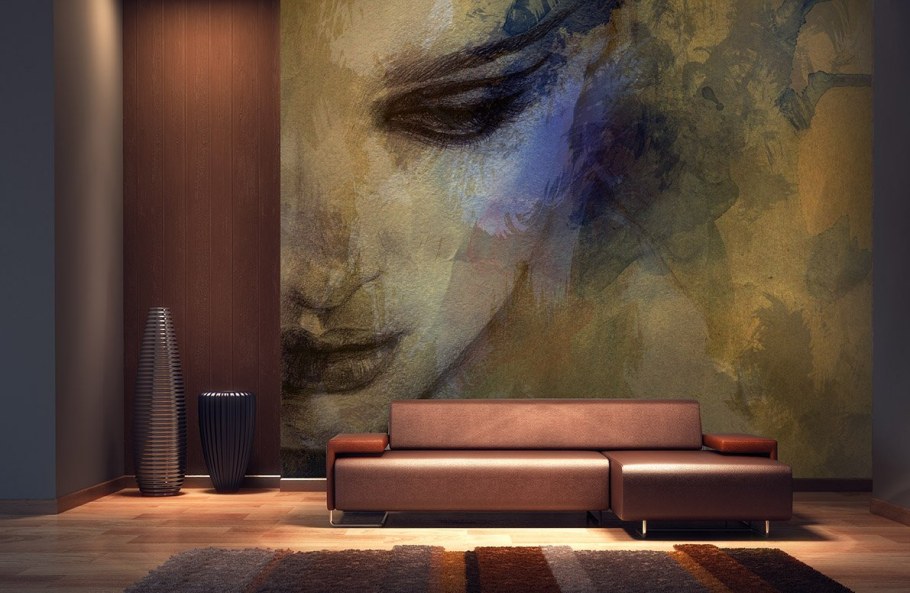 Фрески на стену в интерьере