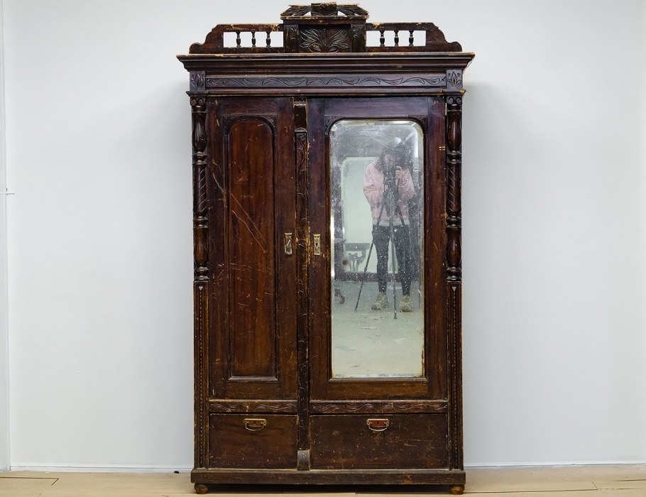 Шкаф платяной ретро 1937 дуб