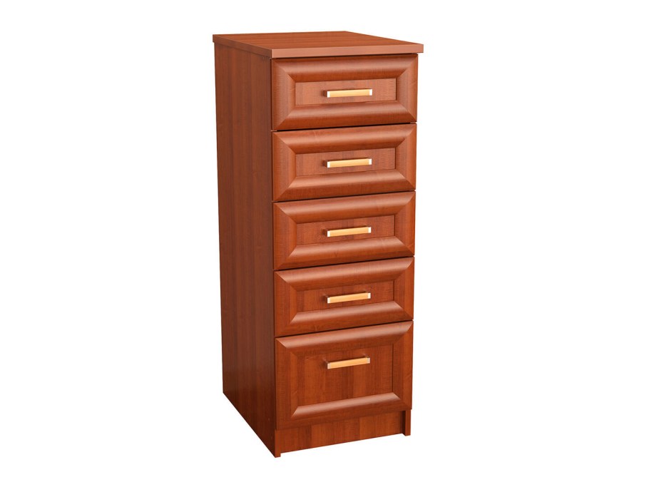 Тумба высокая узкая с ящиками