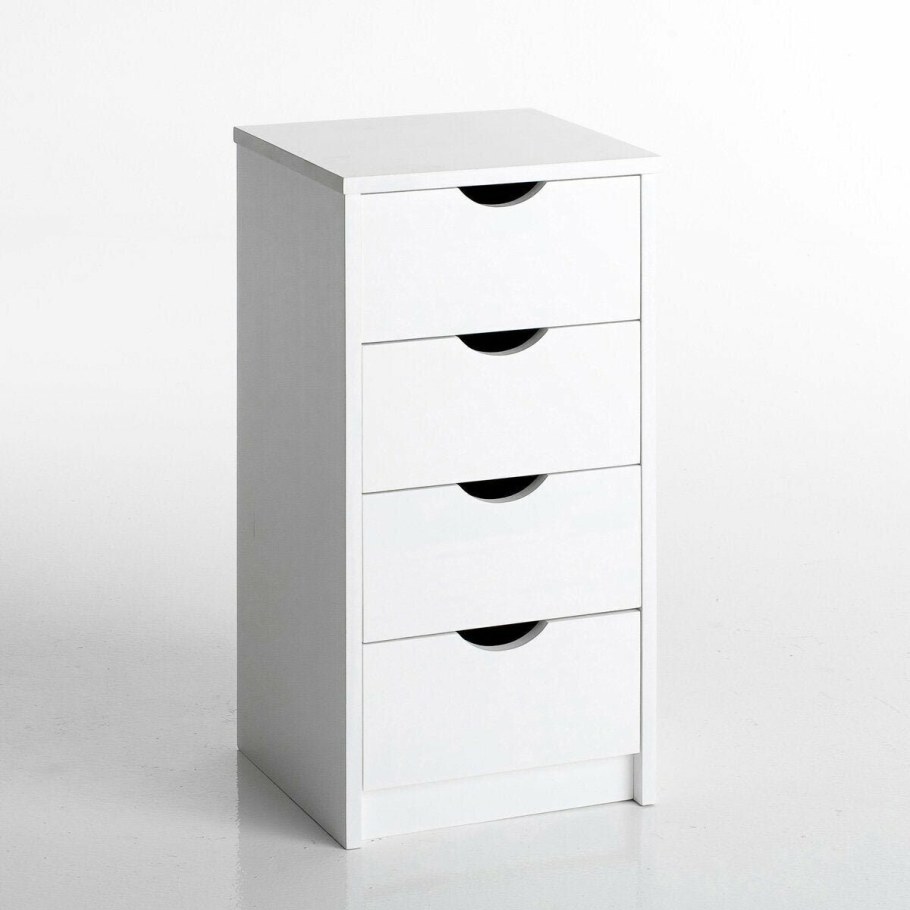 Комод белый икеа 4 ящика узкий