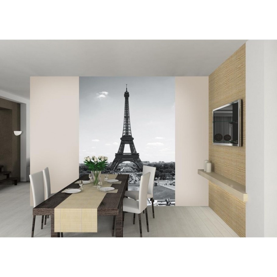 Фотообои Париж в интерьере кухни