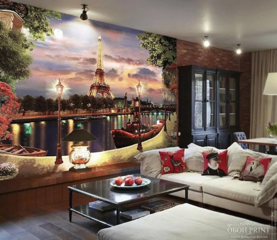 Фотообои в интерьере